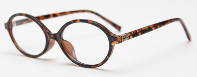 Peekaboo ochelari ovale unisex retro femei lentile clare TR90 cadru ochelari rotunzi mici pentru bărbați accesorii verde leopard cadou