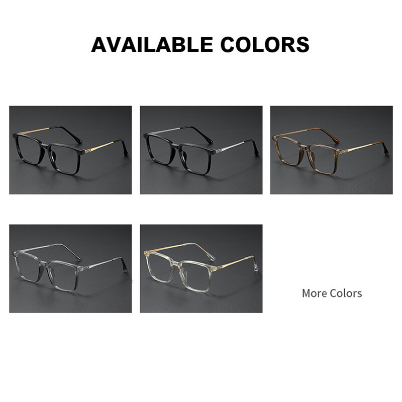 UVLAIK Super vieglas ērtas gumijas brilles kvadrātveida brilles ietvars tuvredzība Optiskās recepšu brilles ietvars vīriešiem un sievietēm