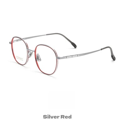 Okvir za naočale od čistog titana Retro dvostruki kružni poligonalni ženski okvir za naočale Nove super elastične optičke dioptrijske naočale