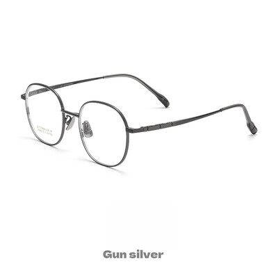 Okvir za naočale od čistog titana Retro dvostruki kružni poligonalni ženski okvir za naočale Nove super elastične optičke dioptrijske naočale