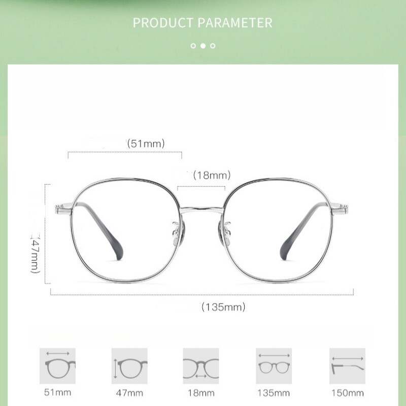 Okvir za naočale od čistog titana Retro dvostruki kružni poligonalni ženski okvir za naočale Nove super elastične optičke dioptrijske naočale