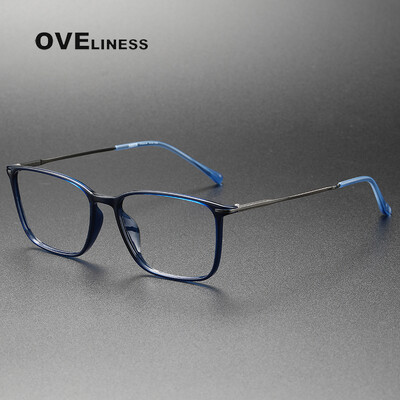 2024 Ramă de ochelari din acetat de titan vintage pentru bărbați, ochelari de vedere cu prescripție pentru miopie optică, ramă de ochelari de lux pentru femei