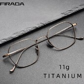 FIRADA Modes Ērtas Brilles Vintage Luksusa Tīra Titāna Brilles Optiski Recepšu Briļļu ietvars Vīriešiem Sievietēm 316-C