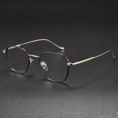 FIRADA Modes Ērtas Brilles Vintage Luksusa Tīra Titāna Brilles Optiski Recepšu Briļļu ietvars Vīriešiem Sievietēm 316-C