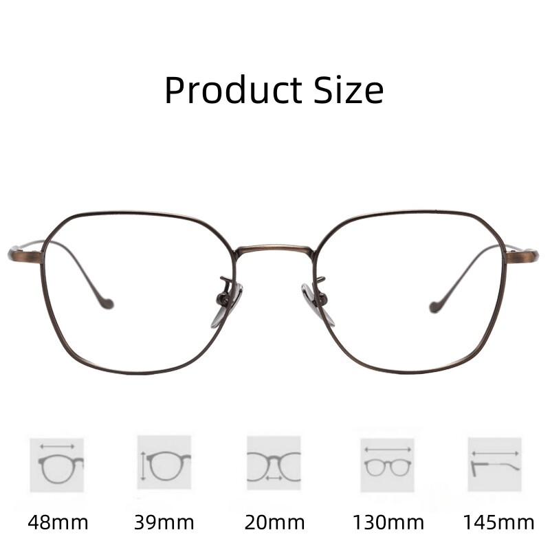 FIRADA Modes Ērtas Brilles Vintage Luksusa Tīra Titāna Brilles Optiski Recepšu Briļļu ietvars Vīriešiem Sievietēm 316-C