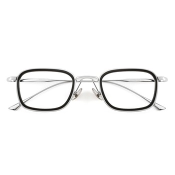 Pure Titanium Business Square Frame Ανδρικά Γυαλιά Πλαίσιο Ultra-light Anti-Blue Light Optical Prescription Glasses Female 19052