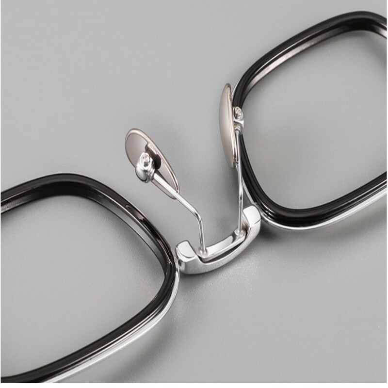 Gryno titano verslo kvadratinių rėmelių vyriškų akinių rėmeliai itin lengvi anti-mėlyni Llight optiniai akiniai moteriški 19052 m.