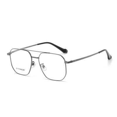 Xbora New Fashion Dupla Beam Pilot szemüvegkeret Retro Tiszta Titán Szemüvegek Luxus dioptriás szemüvegek férfi és női 98434