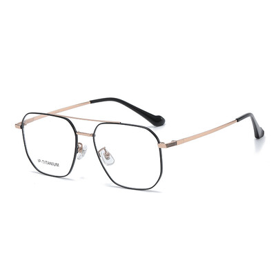 Xbora New Fashion Dupla Beam Pilot szemüvegkeret Retro Tiszta Titán Szemüvegek Luxus dioptriás szemüvegek férfi és női 98434
