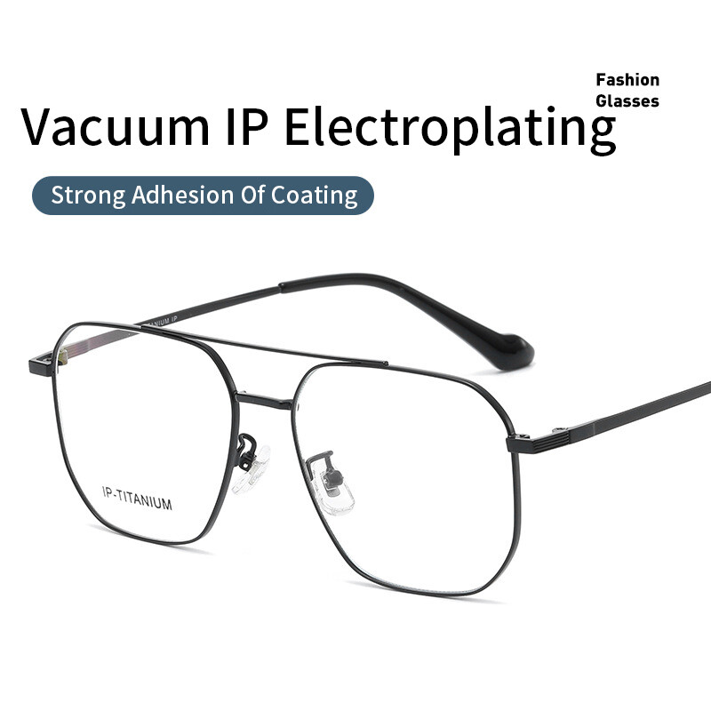 Xbora New Fashion Dupla Beam Pilot szemüvegkeret Retro Tiszta Titán Szemüvegek Luxus dioptriás szemüvegek férfi és női 98434