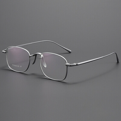 MOMOJA, la modă, noi, pur titan, rame de ochelari pentru bărbați, femei, rame ultraușoare de rețetă, ochelari pătrați optici KJ45
