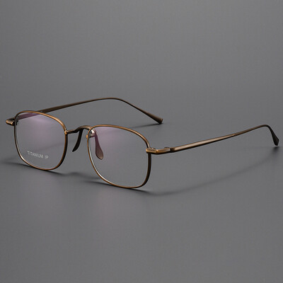 MOMOJA, la modă, noi, pur titan, rame de ochelari pentru bărbați, femei, rame ultraușoare de rețetă, ochelari pătrați optici KJ45