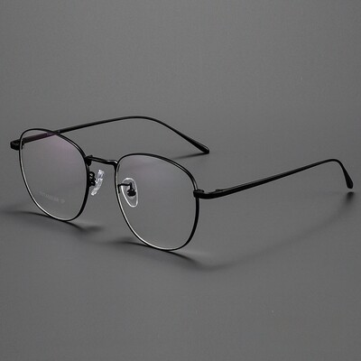 FIRADA Fashion Eyewear Retro gryno titano apvalūs akiniai Patogūs verslo receptiniai akinių rėmeliai vyrams Moterys 1052-C