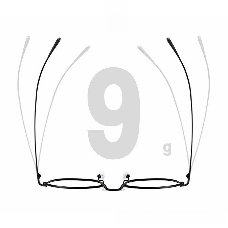 FIRADA Ochelari de vedere la modă Retro Ochelari de vedere rotunzi din titan pur Cadru de ochelari cu prescripție de afaceri confortabili pentru bărbați, femei 1052-C