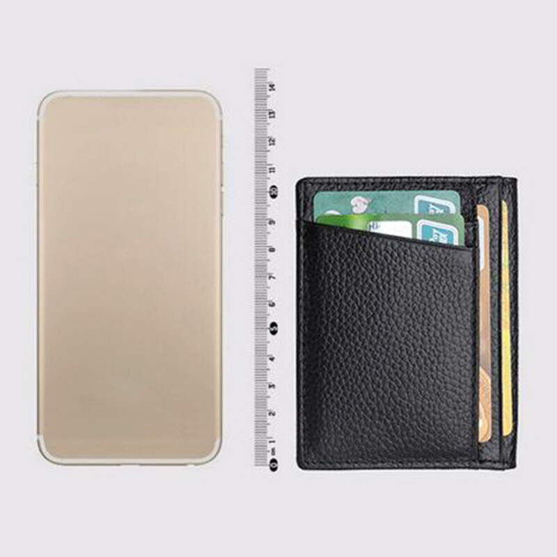 Portofel super subțire, moale, din piele naturală, mini suport pentru cărți de credit, portofele, posetă, subțiri, mici, pentru cărți, portofel pentru bărbați