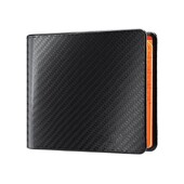 Suport portofel din piele pentru bărbați de mare capacitate Suport pentru carduri cu buzunare pentru monede la fereastra de identitate