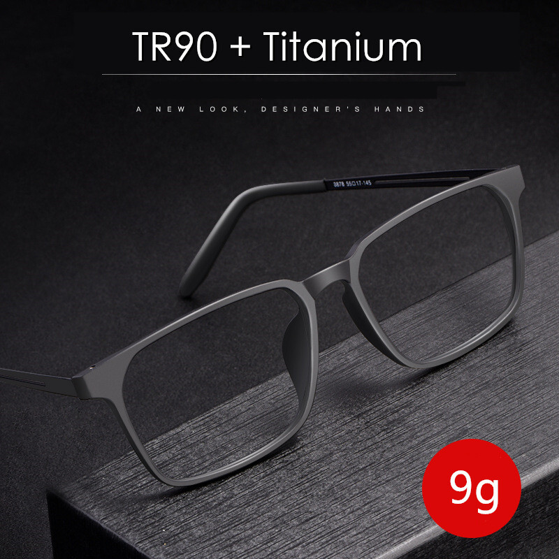 YOOSKE Popular Fashion TR Square Femei Ochelari Ramă Transparent Anti Albastru Lumină Titan Bărbați Ochelari Rama Optică