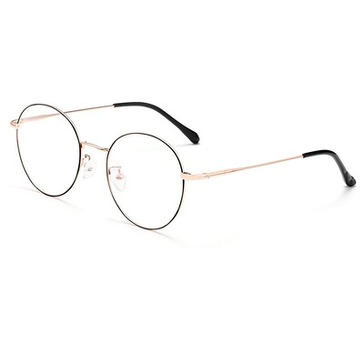 YIMARUILI Rac de ochelari rotunzi ultra ușori retro β-titan Rac de ochelari cu prescripție optică miopie Bărbați și femei 6621X