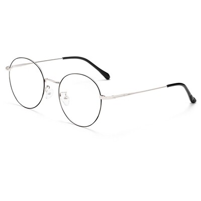 YIMARUILI Rac de ochelari rotunzi ultra ușori retro β-titan Rac de ochelari cu prescripție optică miopie Bărbați și femei 6621X