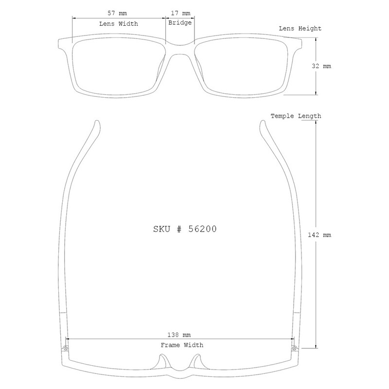 Cadru de ochelari de vedere mare dreptunghiular cu jumatate metalica pentru ochelari de prescripție