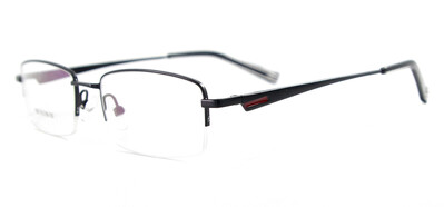 Ochelari dreptunghiular de metal Ochelari de vedere cu jumătate de ramă prescrisă Ochelari de modă pentru bărbați pentru lentile de lectură pentru miopie