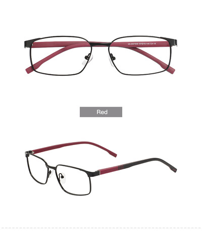 Moda Ochelari Bărbați și Femei Geometric Bord complet Metal TR90 Rama cu balama arc pentru prescripție