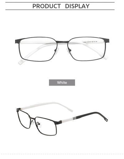 Moda Ochelari Bărbați și Femei Geometric Bord complet Metal TR90 Rama cu balama arc pentru prescripție