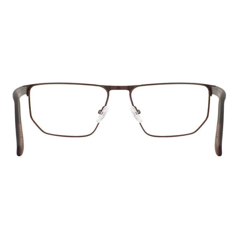 Divatos férfi és női, geometrikus, teljes keretes fém TR90 szemüveg rugós csuklópánttal, vényköteles lencséhez