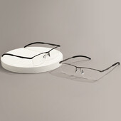 Bărbați Linia sprâncenelor dreptunghi metal jumătate margine rame mari ochelari de vedere prescripție pentru miopie citire lentile progresive bifocale