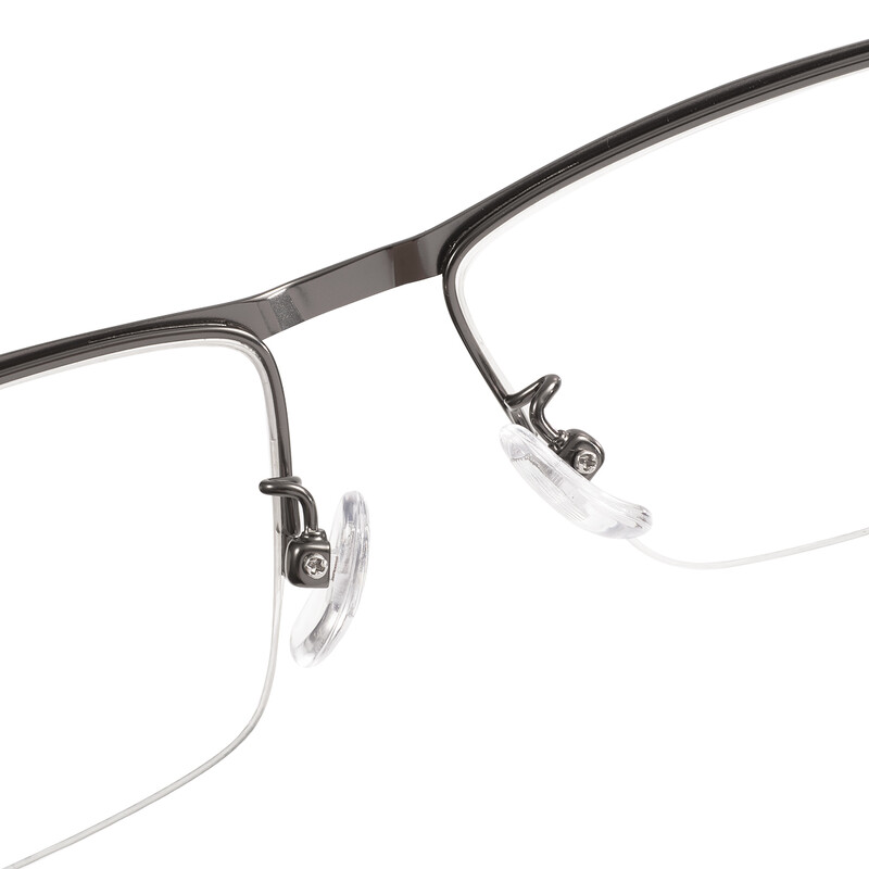 Bărbați Linia sprâncenelor dreptunghi metal jumătate margine rame mari ochelari de vedere prescripție pentru miopie citire lentile progresive bifocale