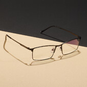 TendaGlasses metallist täisraamiga prillid meeste ristkülikukujulised prillide raamid optiliste läätsede jaoks lühinägelikkus ja presbüoopia