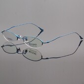 Σκελετός Small Glasses Unisex Half Rimless Glasses Σκελετός Οπτικά Γυαλιά Τιτανίου Super Light Σκελετοί γυαλιών συνταγής