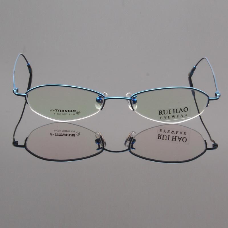 Σκελετός Small Glasses Unisex Half Rimless Glasses Σκελετός Οπτικά Γυαλιά Τιτανίου Super Light Σκελετοί γυαλιών συνταγής