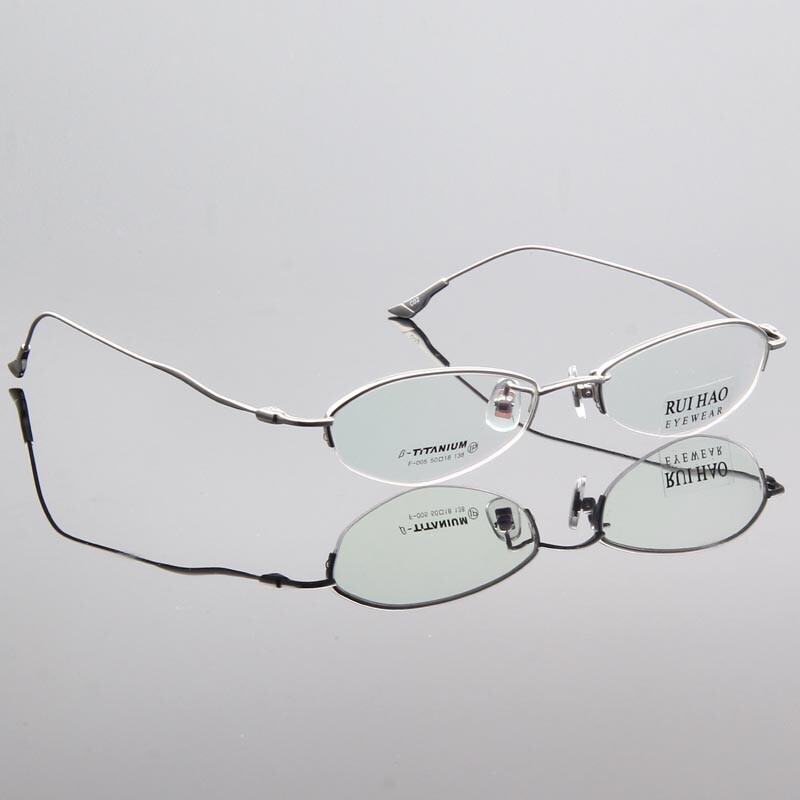 Σκελετός Small Glasses Unisex Half Rimless Glasses Σκελετός Οπτικά Γυαλιά Τιτανίου Super Light Σκελετοί γυαλιών συνταγής