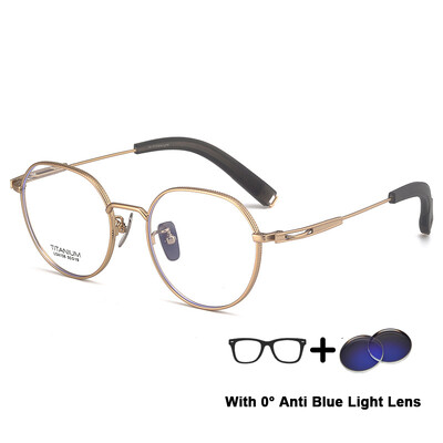 Ανδρικά γυαλιά ακανόνιστων γυαλιών πολυτελείας στρογγυλά υπερελαφριά γυαλιά γυαλιά ακανόνιστου ανδρικού αντιγράφου μάρκας ΗΠΑ