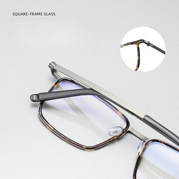 Σκελετός Pure Titanium Eyeglass Ultra Light Ανδρικά ανδρικά γυαλιά 2024 Οπτικά Συνταγογραφούμενα Γυαλιά Ανδρικά 2602