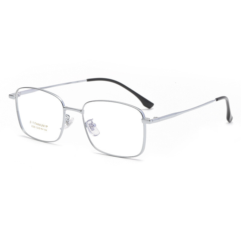 Tīra titāna brilles, ietvars vīriešu kvadrātveida brilles vīriešiem klasiskās optiskās recepšu tuvredzība un hiperopija Brilles Gafas Oculos