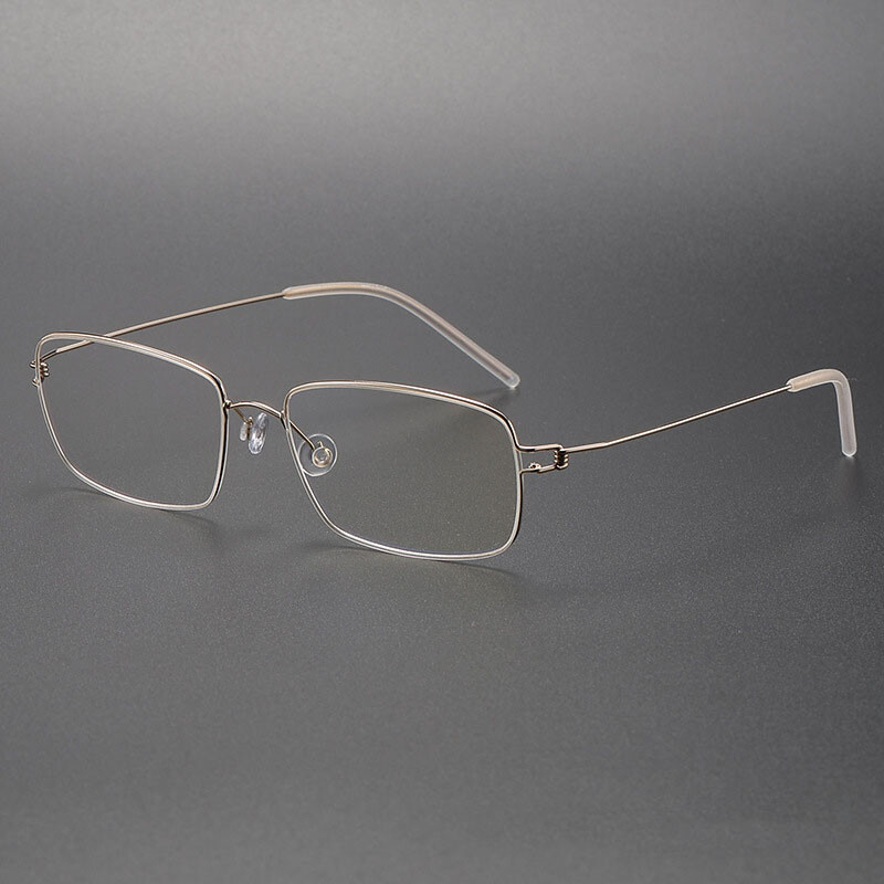 Dānijas zīmola briļļu ietvars vīriešiem īpaši vieglas titāna bezskrūvējamās brilles sievietēm tuvredzība, optiskās recepšu brilles