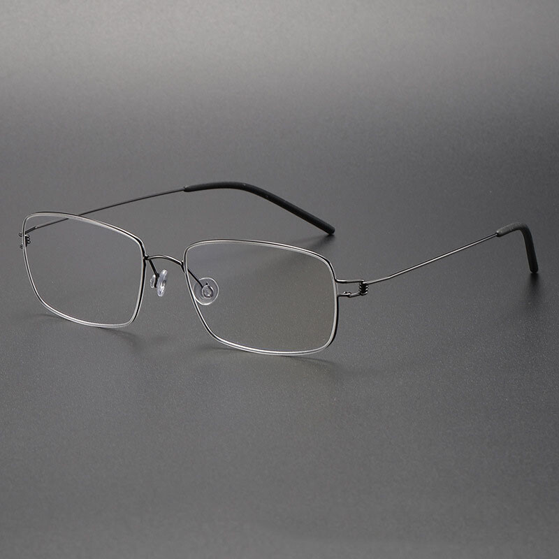 Dānijas zīmola briļļu ietvars vīriešiem īpaši vieglas titāna bezskrūvējamās brilles sievietēm tuvredzība, optiskās recepšu brilles