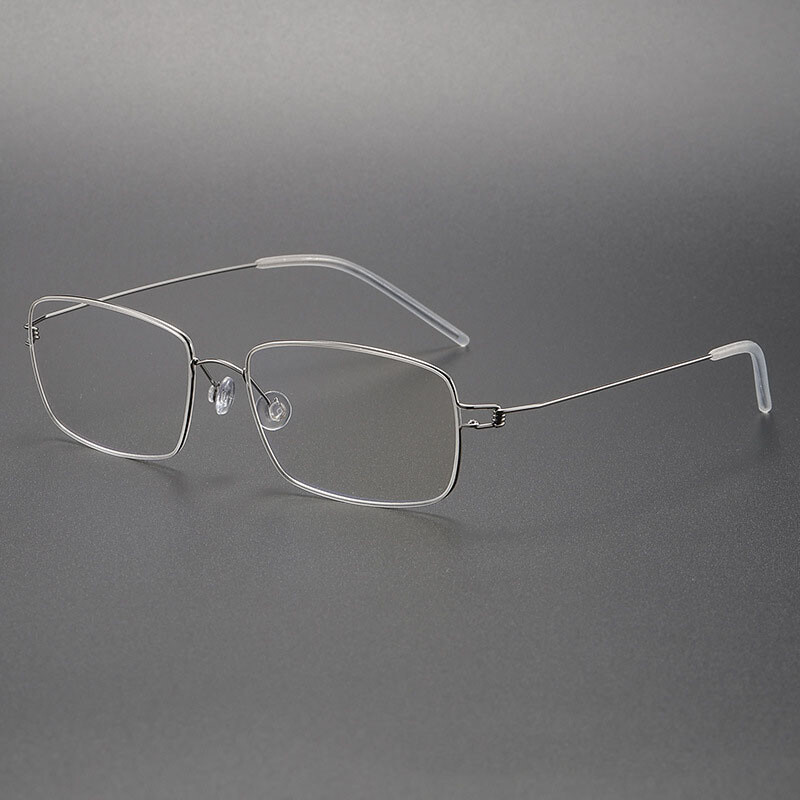 Dānijas zīmola briļļu ietvars vīriešiem īpaši vieglas titāna bezskrūvējamās brilles sievietēm tuvredzība, optiskās recepšu brilles