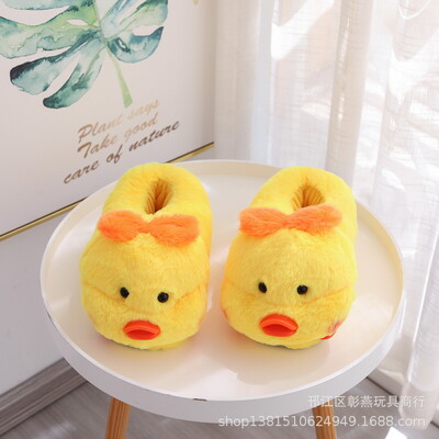 Papuci de iarnă de Crăciun Elk Fuzzy Femei Pantofi de casă Tobogane Femeie Căldură Acasă Interior Animal drăguț Hamster Papuci de pluș