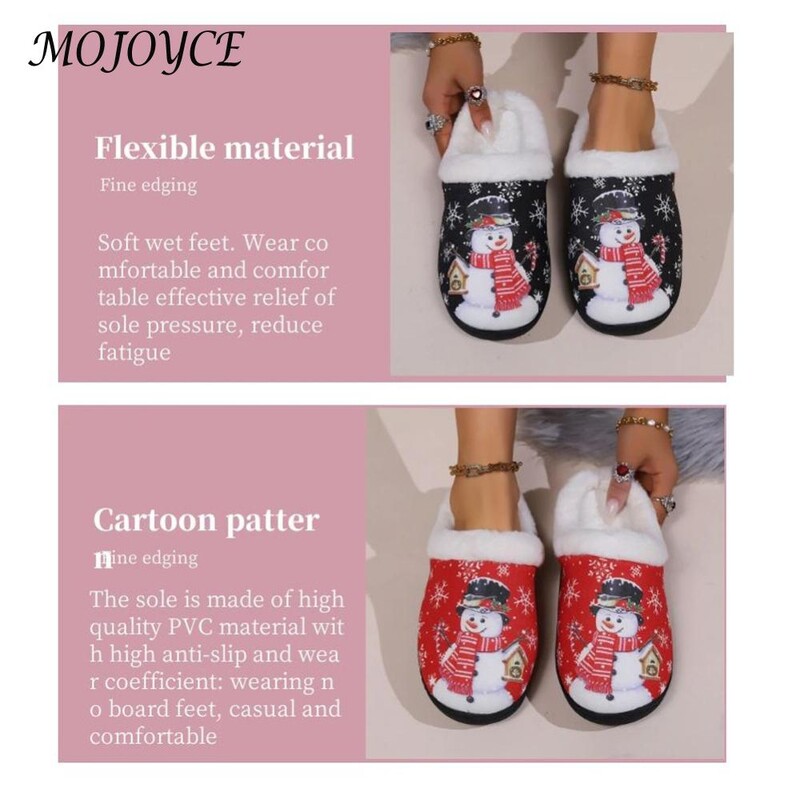 Karácsonyi hóember papucsok lapos termopapucsok kényelmes bolyhos hóember papucsok csúszásgátlók aranyos szőrös papucs férfiaknak női
