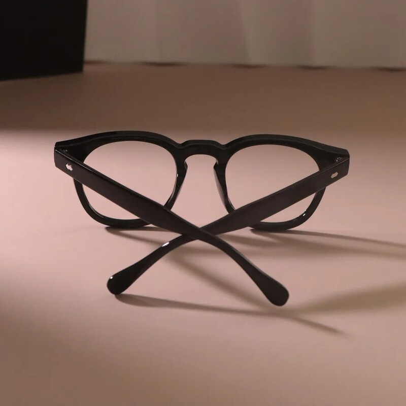 Eleganta caurspīdīga lēca vienkrāsainu briļļu ietvars vīriešu sieviešu zīmols ikdienas kvadrātveida brilles vīriešiem sievietēm