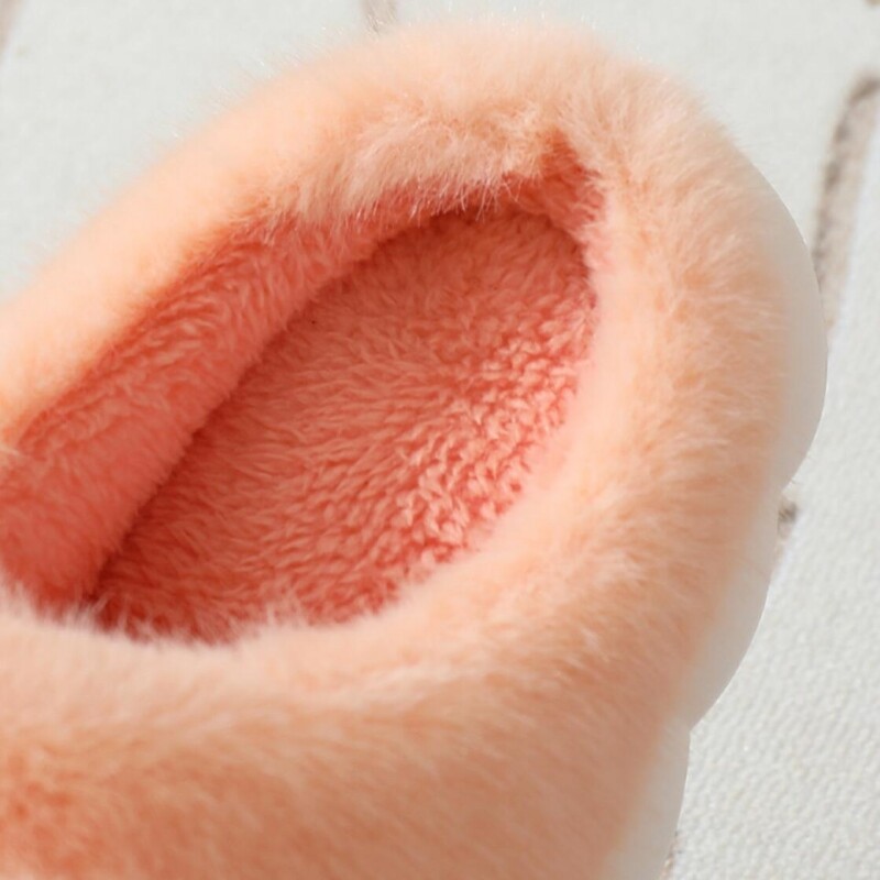 Iarnă drăguț iepure femei papuci adulți interior desene animate tobogane groase moale fete drăguți papuci din bumbac cupluri pantofi caldi de pluș