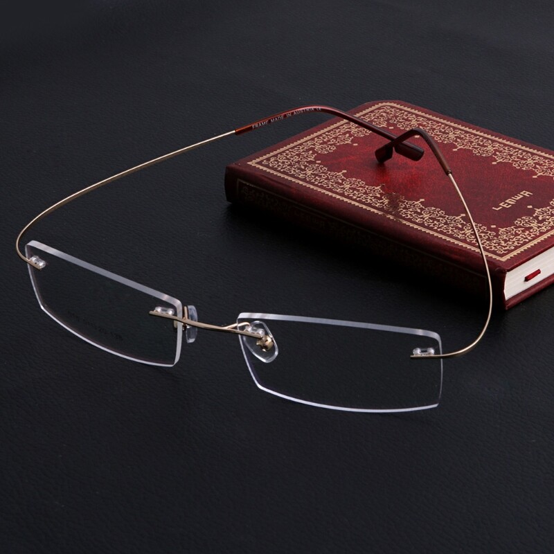 Modes Metāla Rimless Eye Brilles Brilles Rāmis Briļļu ietvari