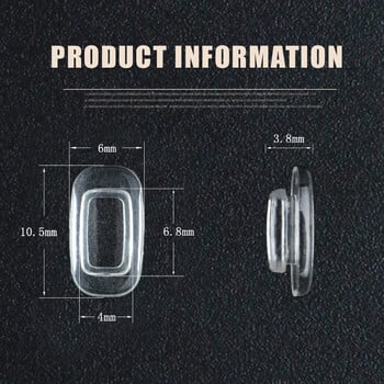 Силиконови очила Очила Слънчеви очила Подложки за нос Очила Нехлъзгащи се прозрачни подложки за нос Аксесоари за очила