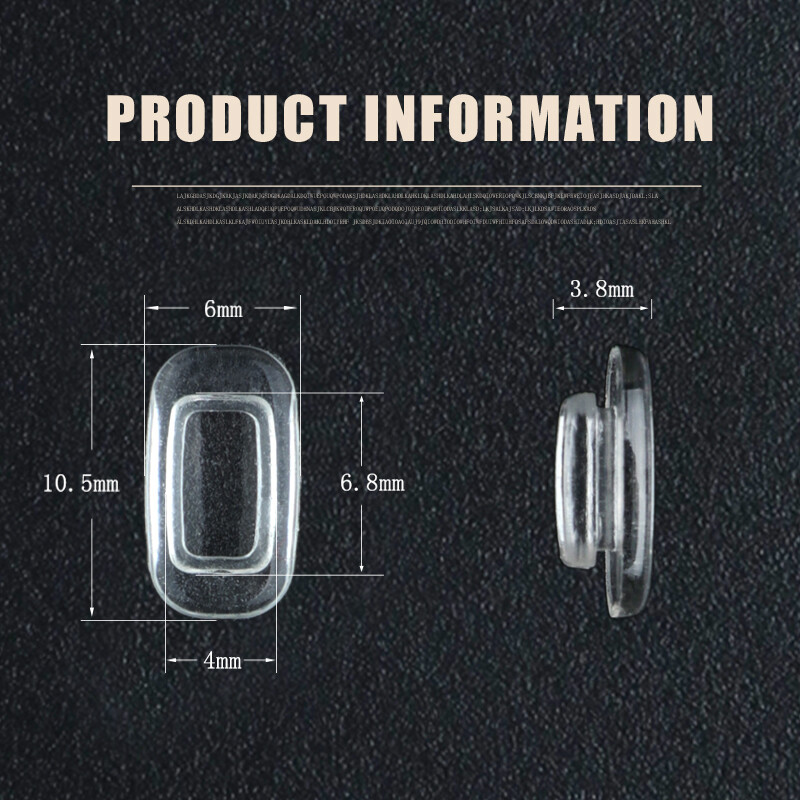 Ochelari din silicon Ochelari de vedere Ochelari de soare Tampoane pentru nas Ochelari Tampoane pentru nas transparente anti-alunecare Accesorii pentru ochelari