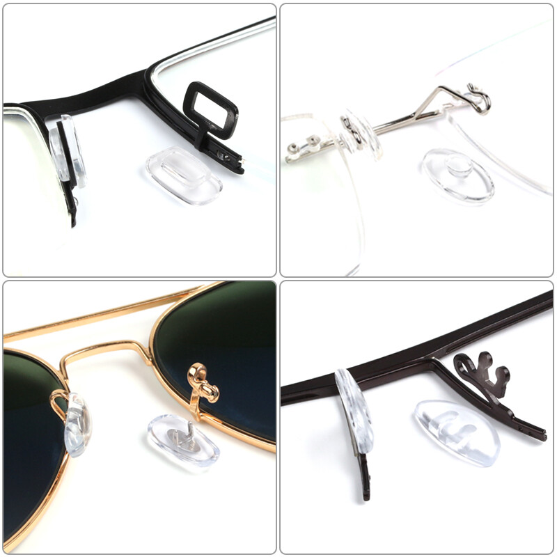 Ochelari din silicon Ochelari de vedere Ochelari de soare Tampoane pentru nas Ochelari Tampoane pentru nas transparente anti-alunecare Accesorii pentru ochelari