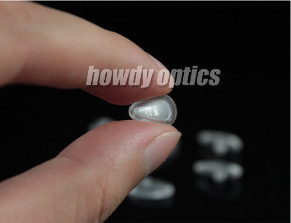 100gab kvalitatīva silikona gaisa kameras brilles deguna spilventiņš 14mm