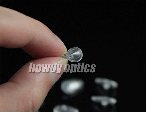 100gab kvalitatīva silikona gaisa kameras brilles deguna spilventiņš 14mm